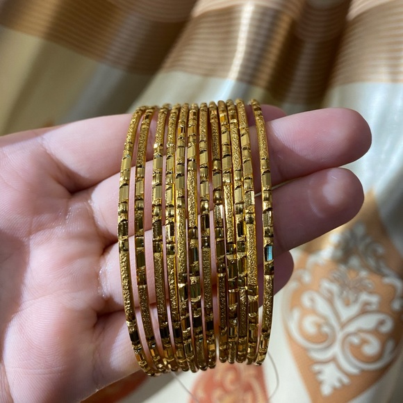 Jewelry - Final Price Gold toned bangle set - Indian style